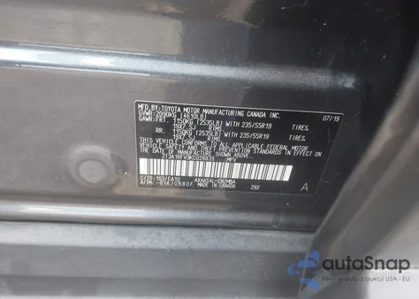 2019 Toyota Rav4 Xle Premium z USA, uszkodzony, nr VIN 2T3A1RFV9KC028839